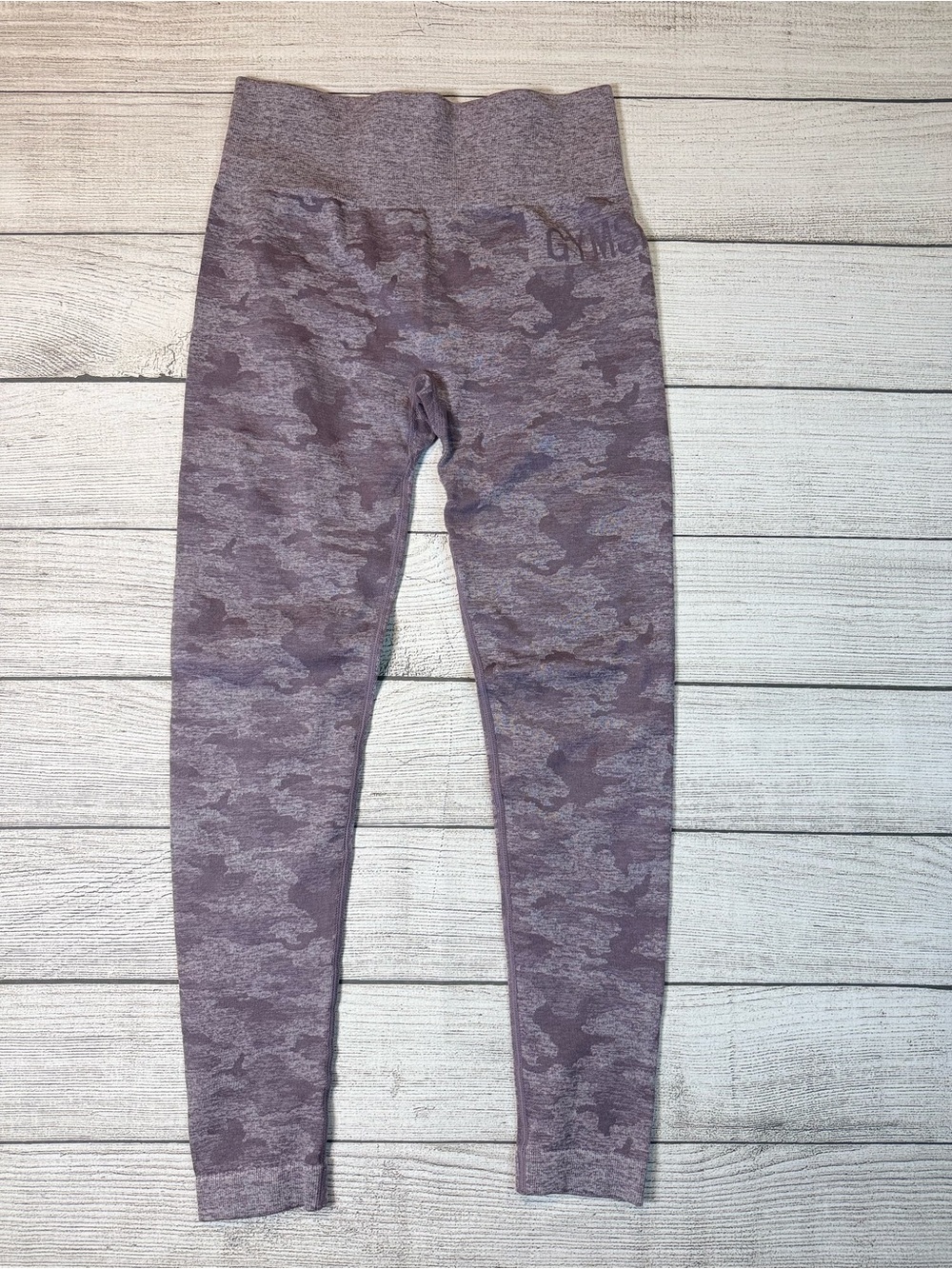 Gymshark Purple Camo Seamless Leggings